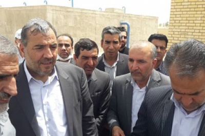 معاون وزیر کشور از پروژه های آبرسانی و فاضلاب پایانه مرزی مهران بازدید کرد
